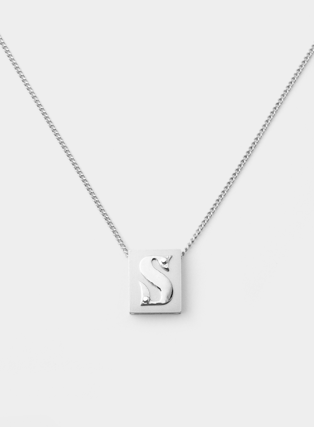 Rivet S Logo Necklace - Silver