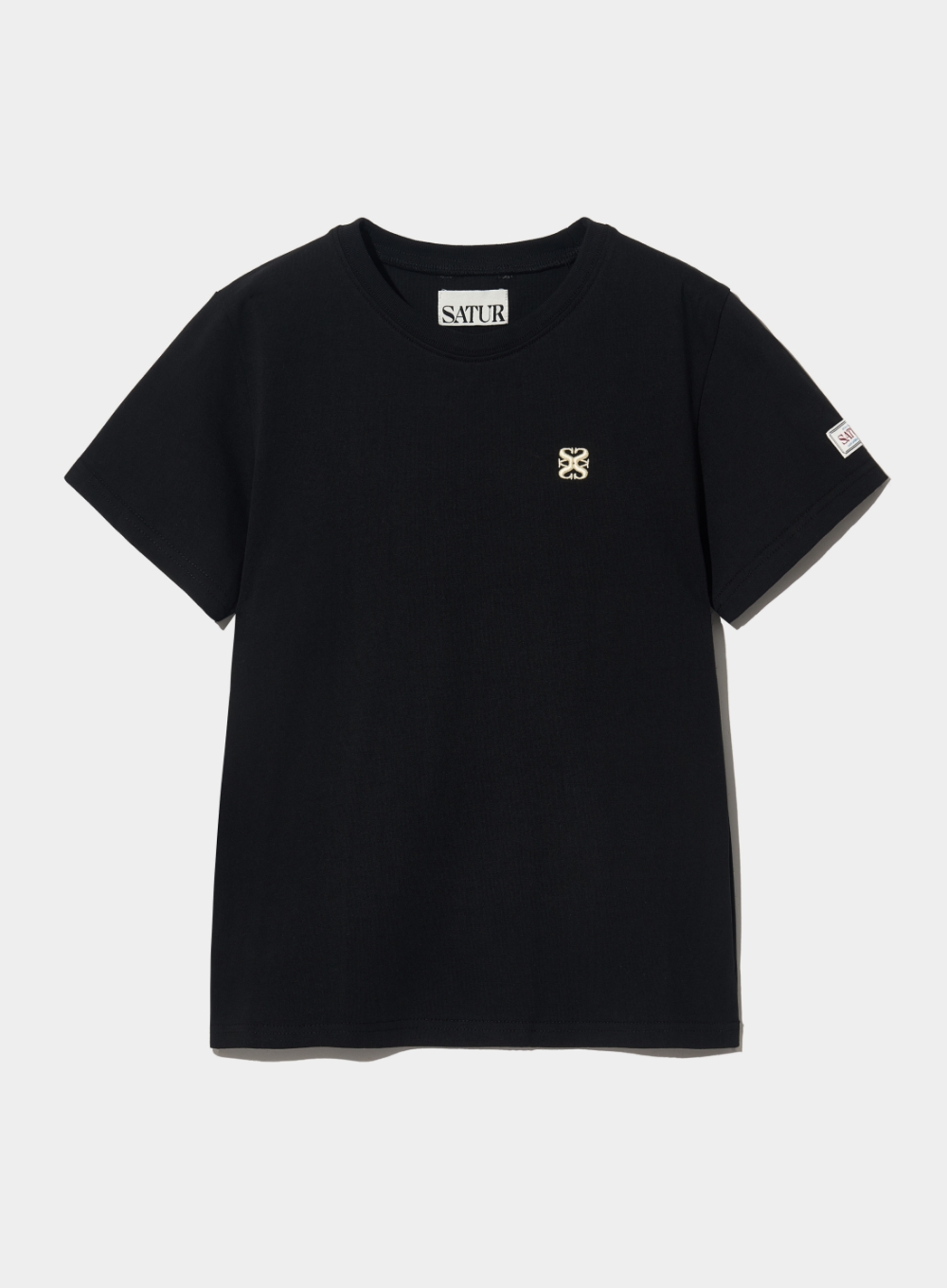[6월 11일 예약배송] (W) Classic Small Logo T-Shirt - Classic Black