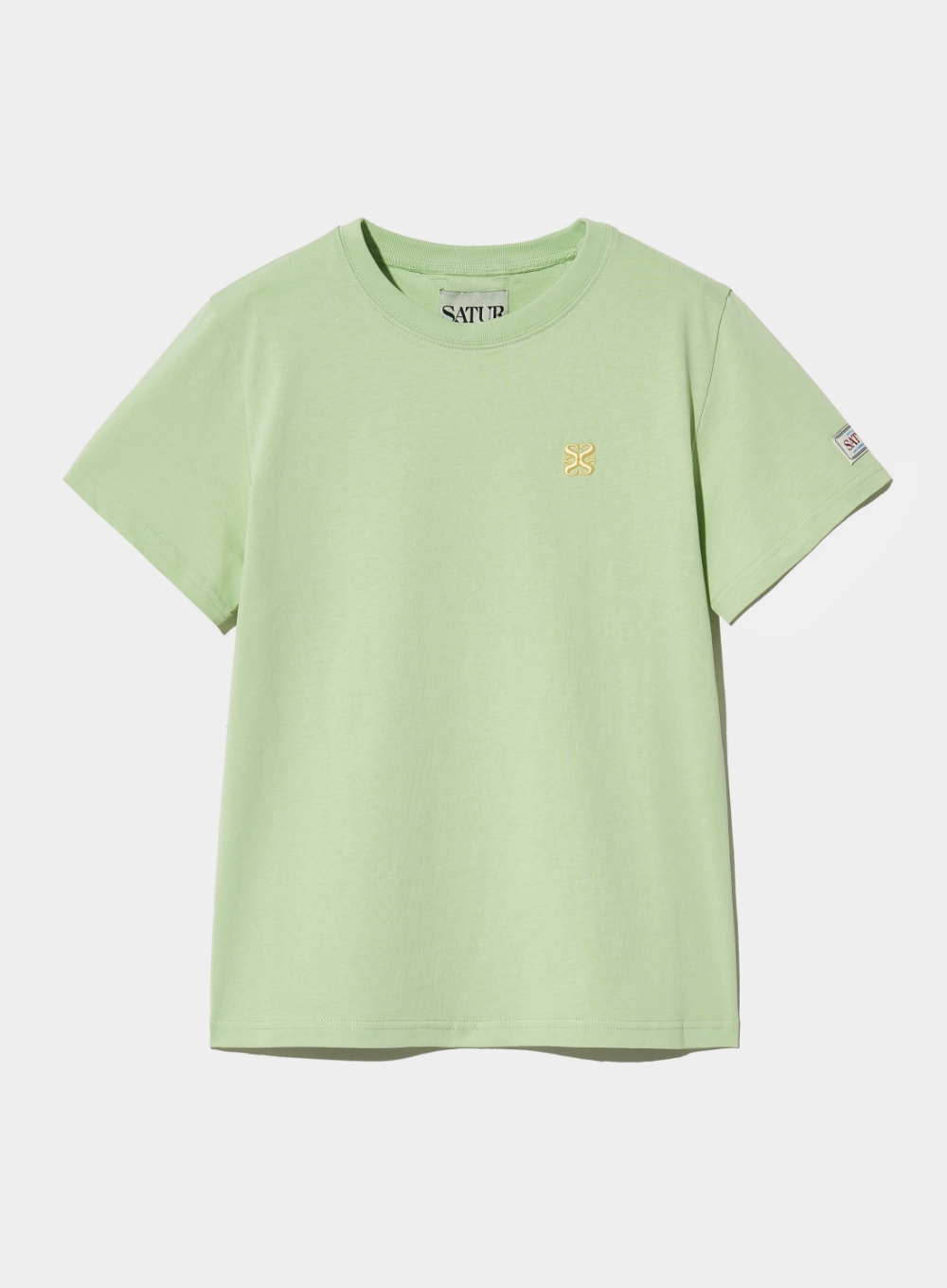 (W) Classic Small Logo T-Shirt - Olive Mint