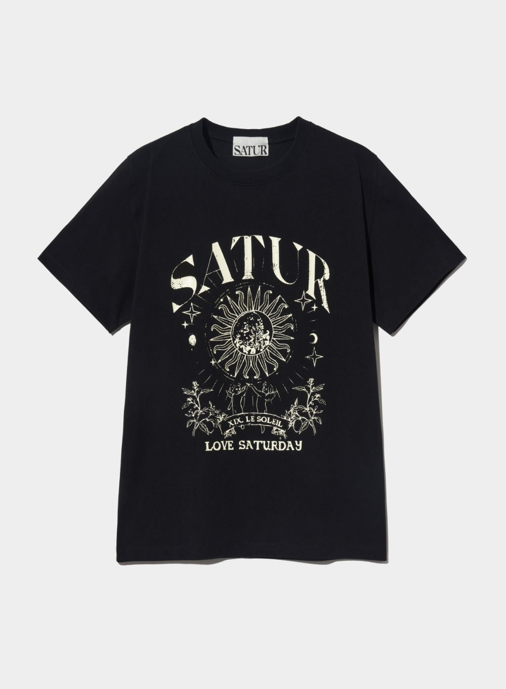 (W) Tarot Graphic T-Shirt - Newtro Black