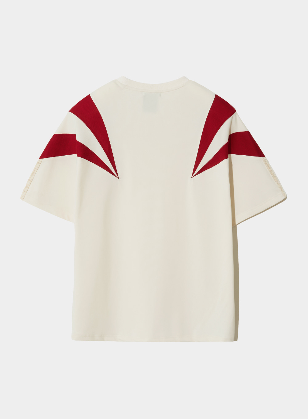 [Satur X Diadora] Pique T-Shirt - Ivory Red