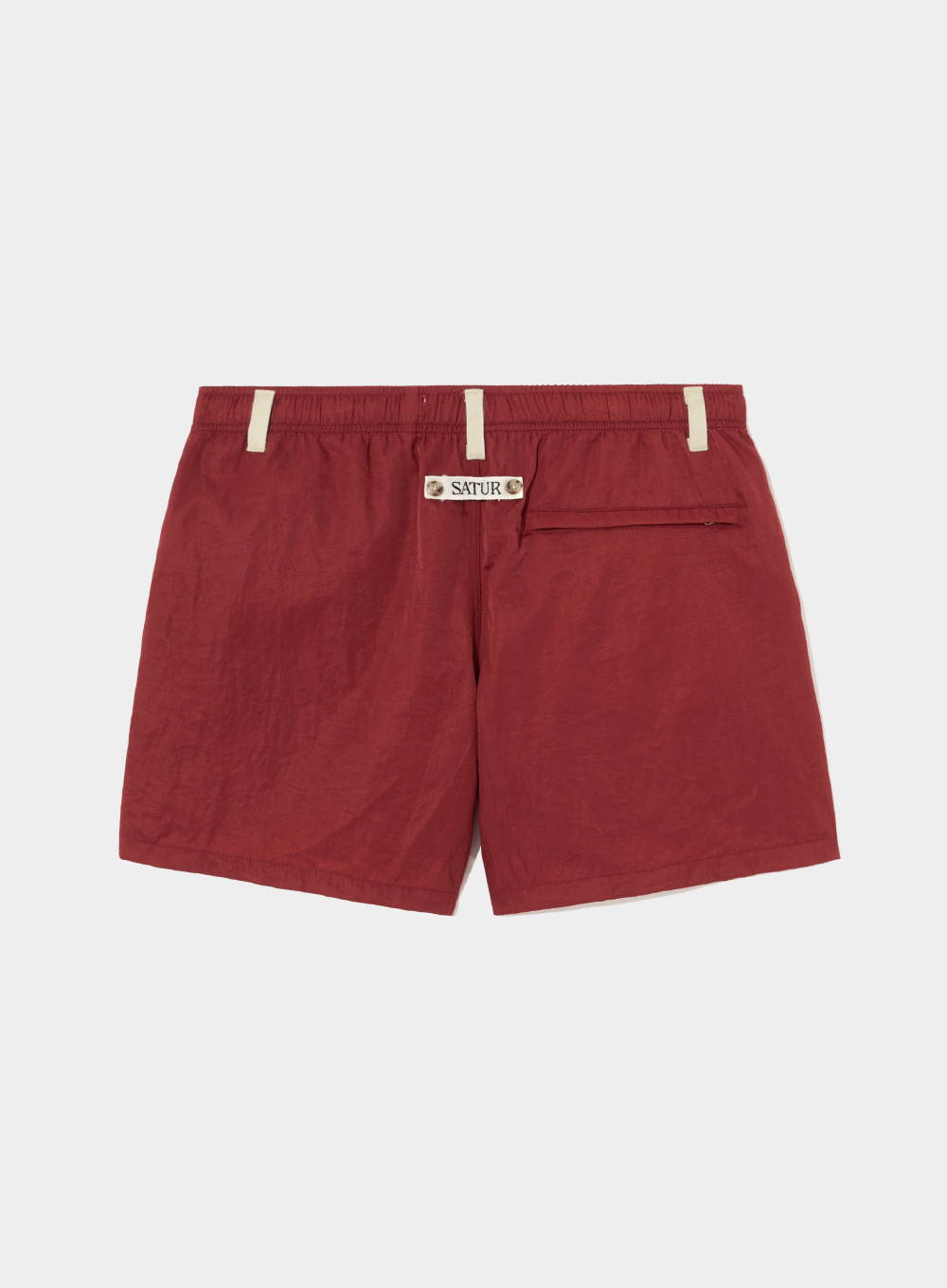 [6월 14일 예약배송] Weekend Basic Swim Shorts - Period Red