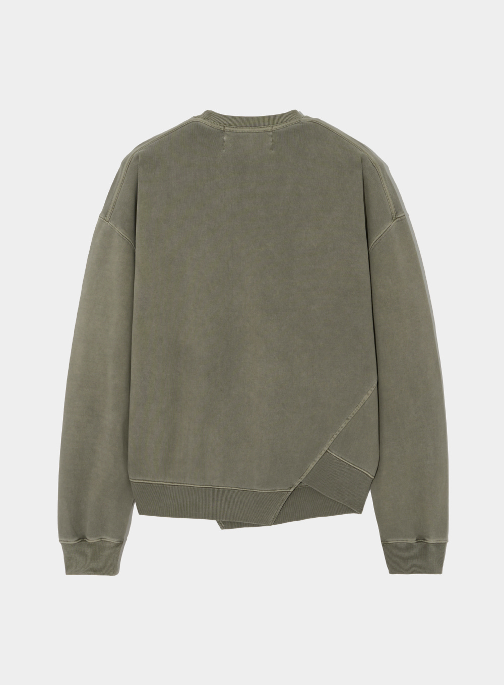 Dublin Unbalanced Sweatshirts - Pigment Khaki