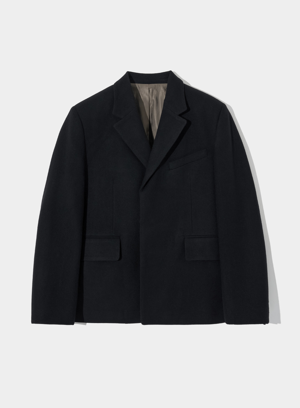 [10월 9일 예약배송]Modern Classic 2-Button Wool Jacket - Classic Black