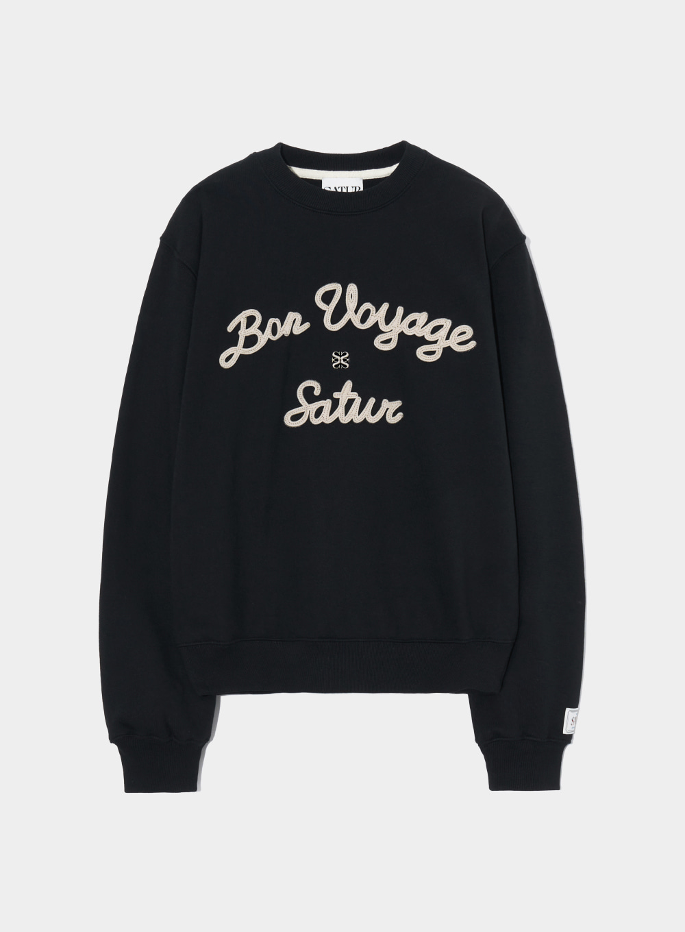 Satur Logo Voyage Sweatshirts - Classic Black