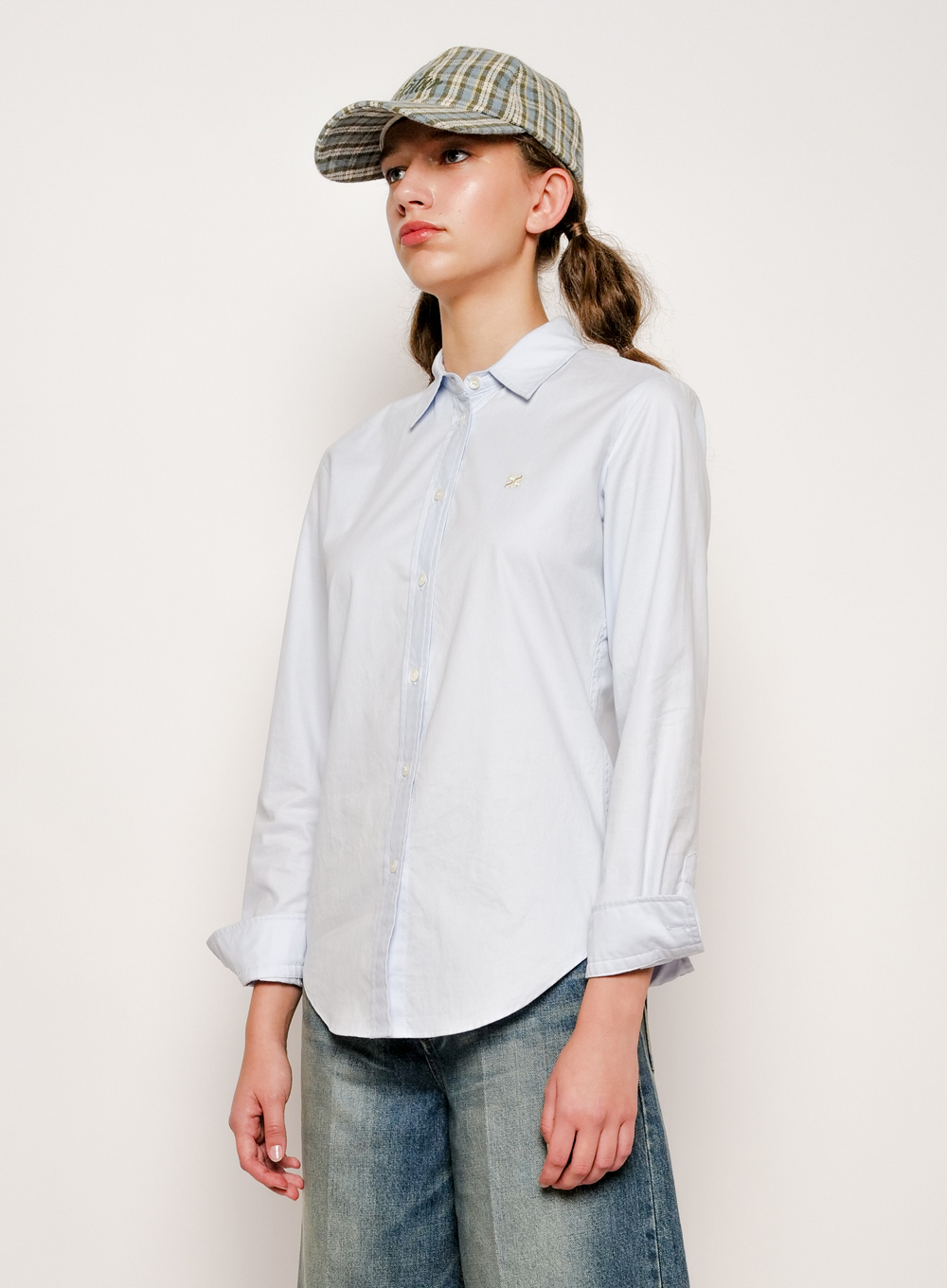 Weekday Classic Fit Cotton Shirts - Light Blue