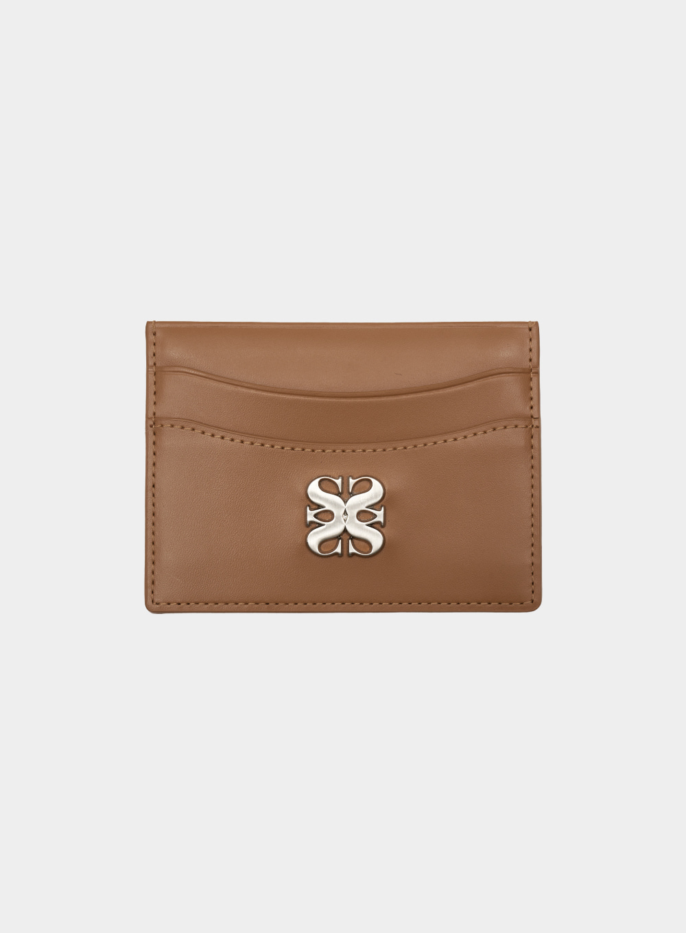 Riga Leather Card Holder - Saddle Brown