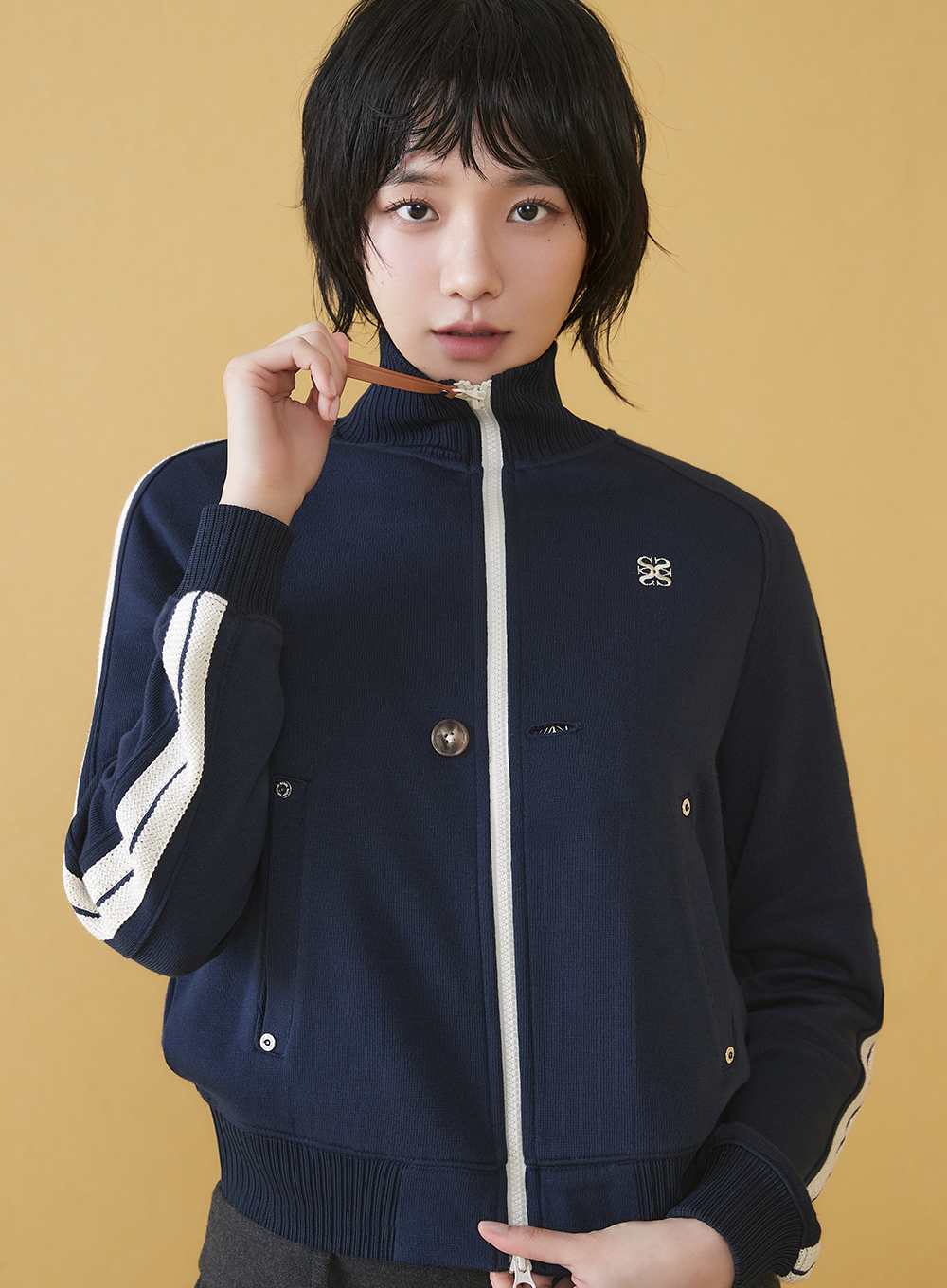 (W) Lawton All Day Track Zip-up Jacket - Classic Navy