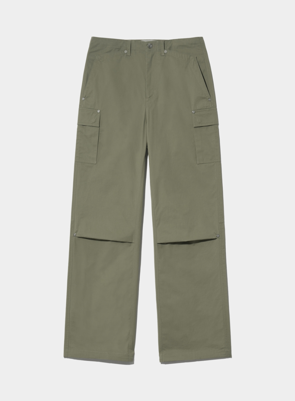 Torino String Flap Pocket Cargo Pants - Olive Khaki