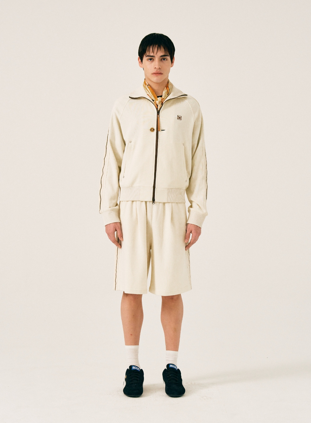 Lawton All Day Track Zip-Up Jacket - Resort Cream
