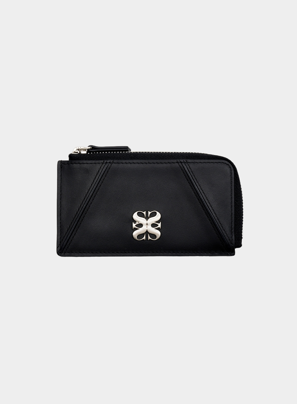 Riga Zip Leather Wallet - Classic Black