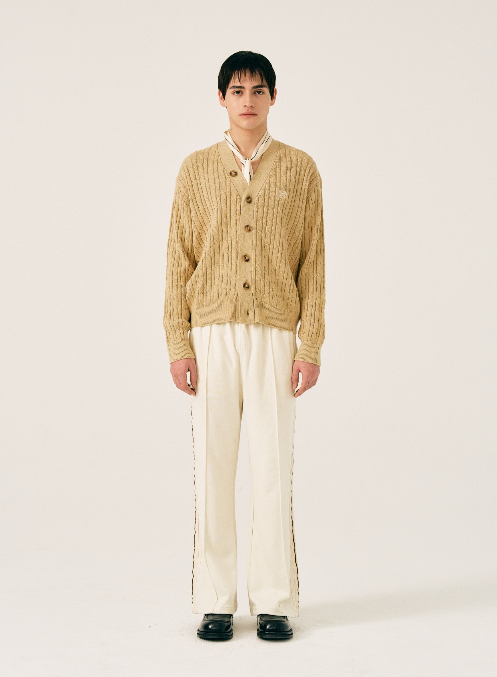 Faro Over Size Cable Cardigan - Organic Beige