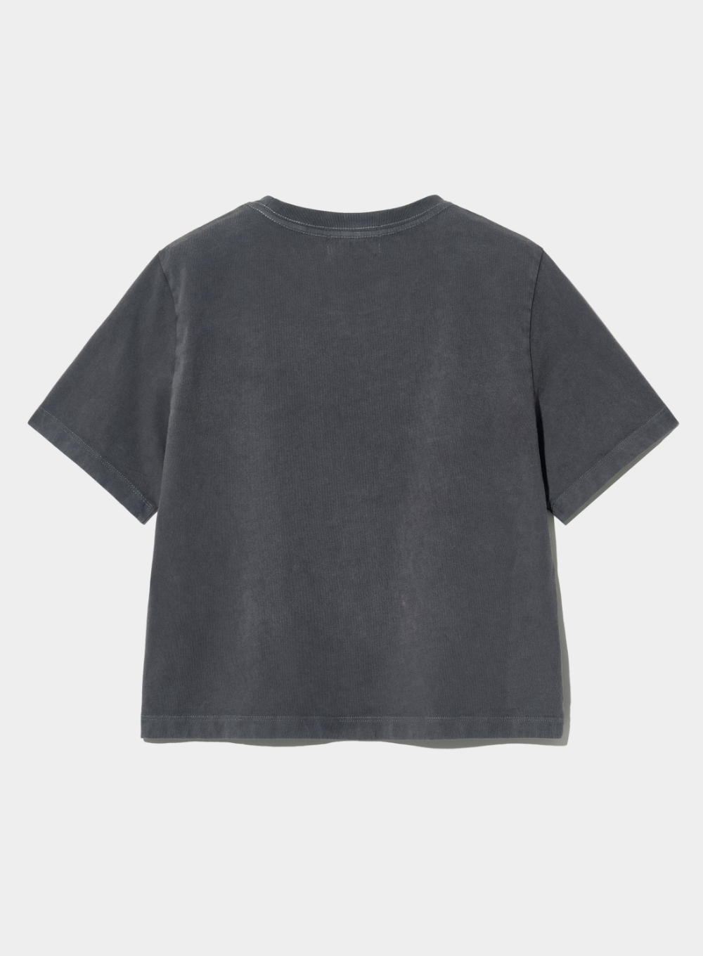 (W) Arch Logo Pigment Washed T-Shirt - Vintage Charcoal