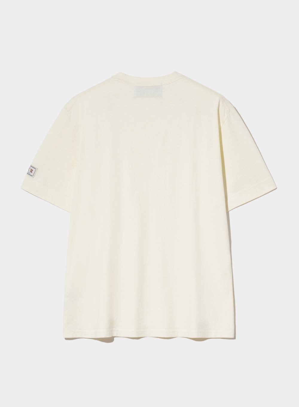 Bon Voyage Raw-Cut Applique T-Shirt - Cream Ivory