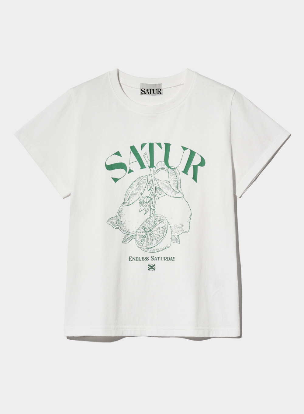 [익스클루시브] (W) Capri Citron Drawing Summer Graphic T-Shirts - Light Green