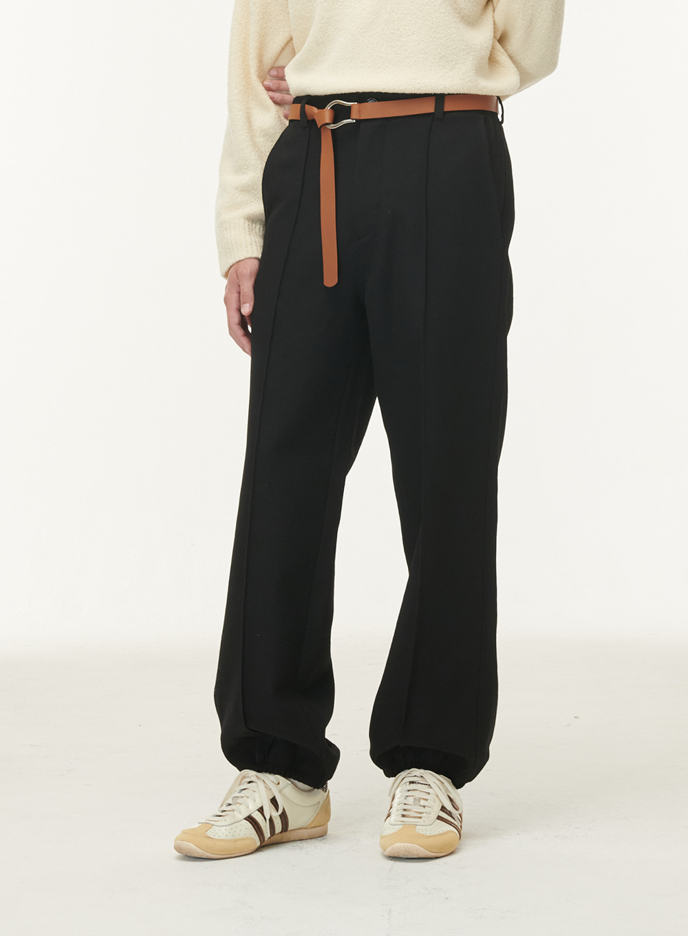 Martin Classic Wool Jogger Pants - Organic Black
