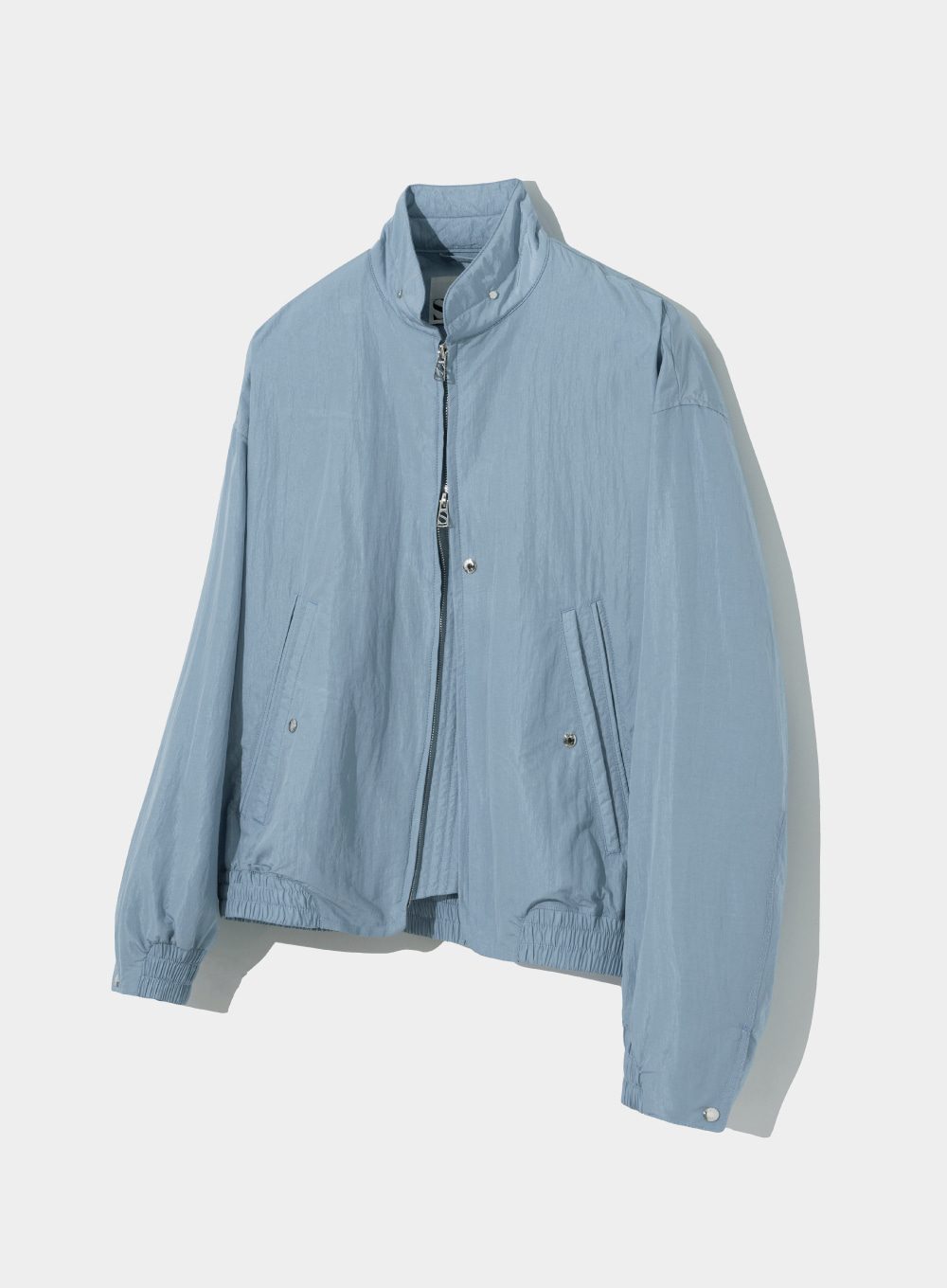 [3월 31일 예약배송]Santee Nylon oversized Blouson MA-1 Jacket - Soft Blue