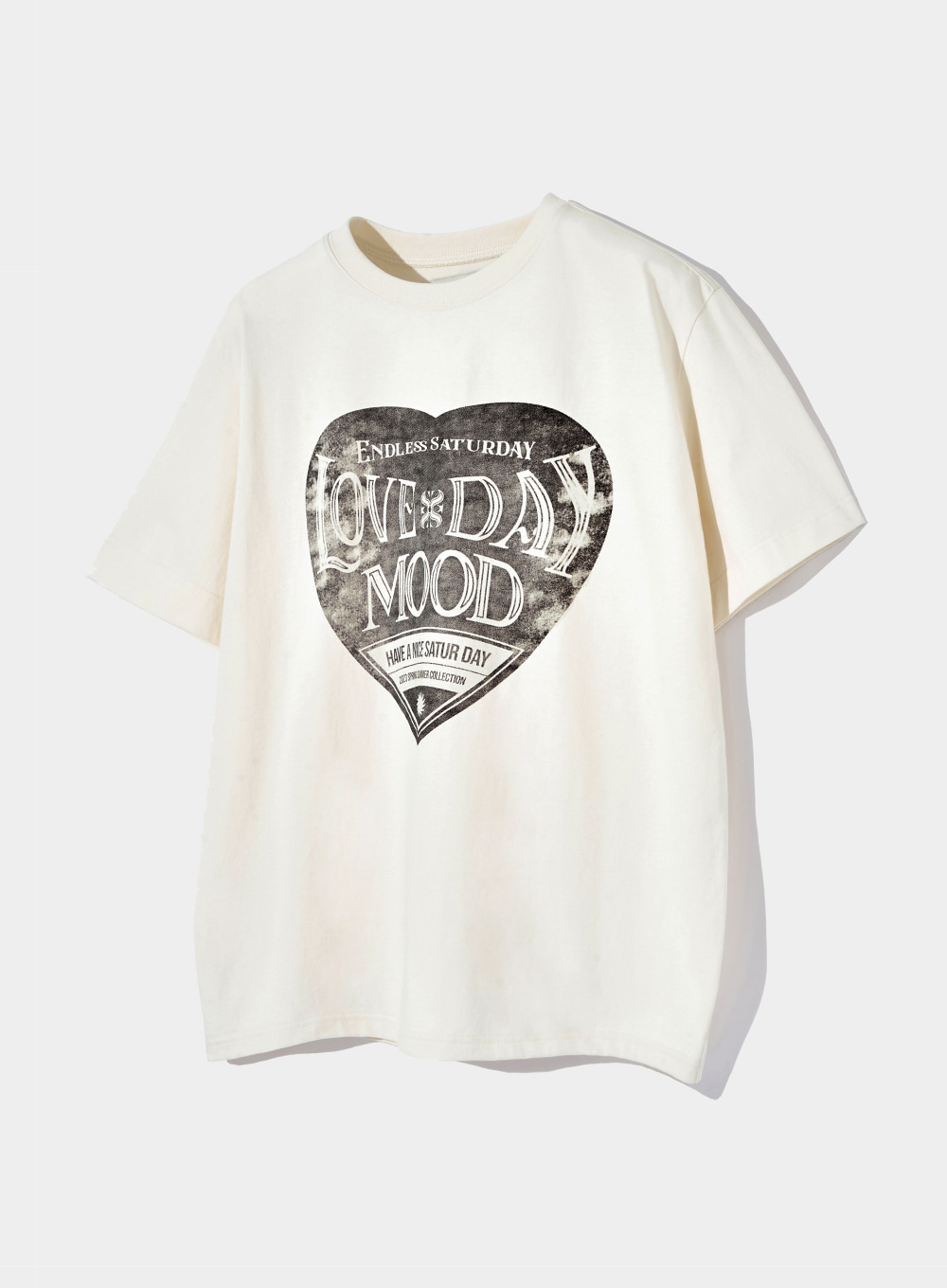 Saturday Retro Mood Graphic T-Shirts Vintage White