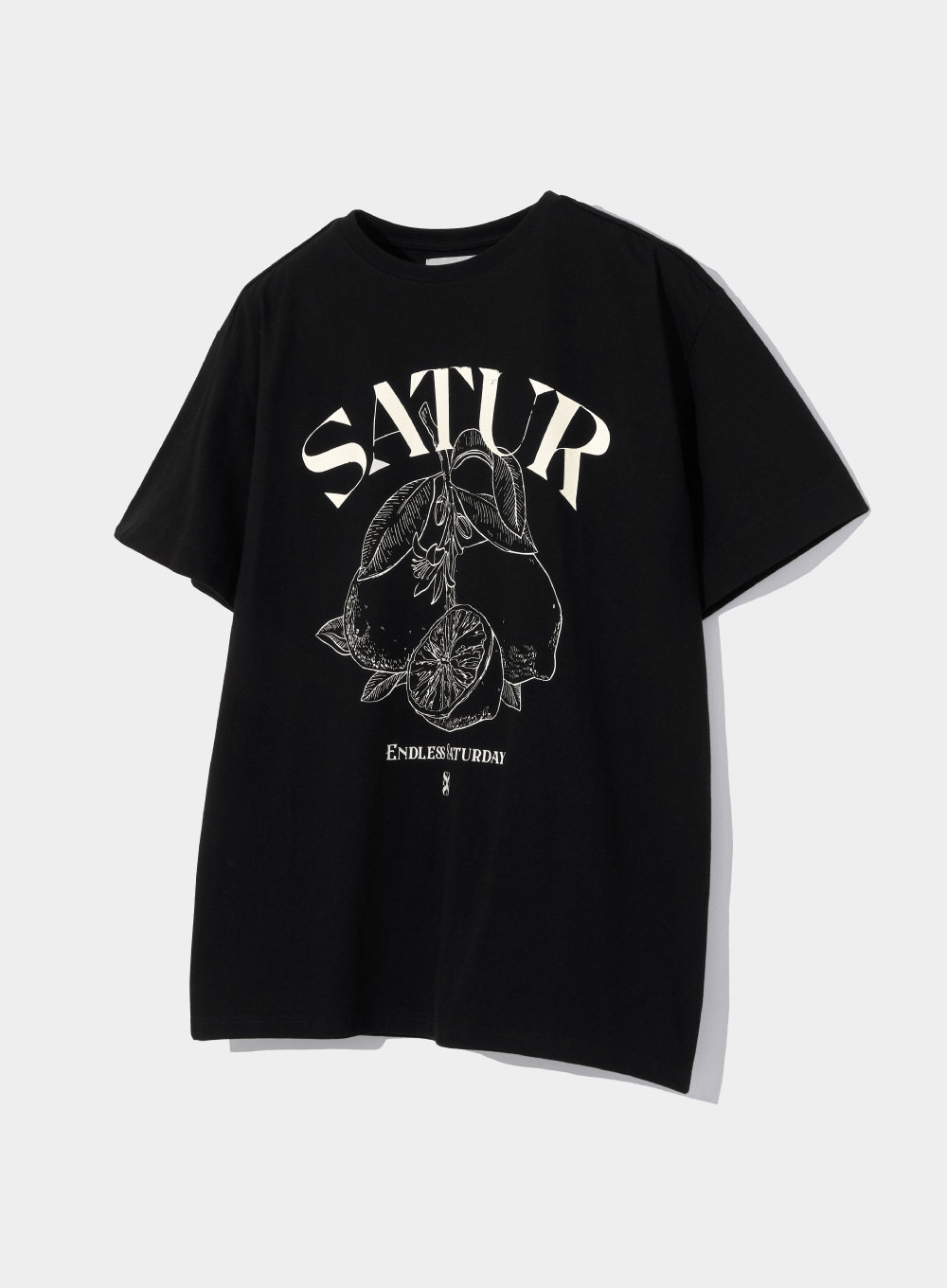 [6월 16일 예약배송]Cafri Citron Drawing Summer Graphic T-Shirts - Black