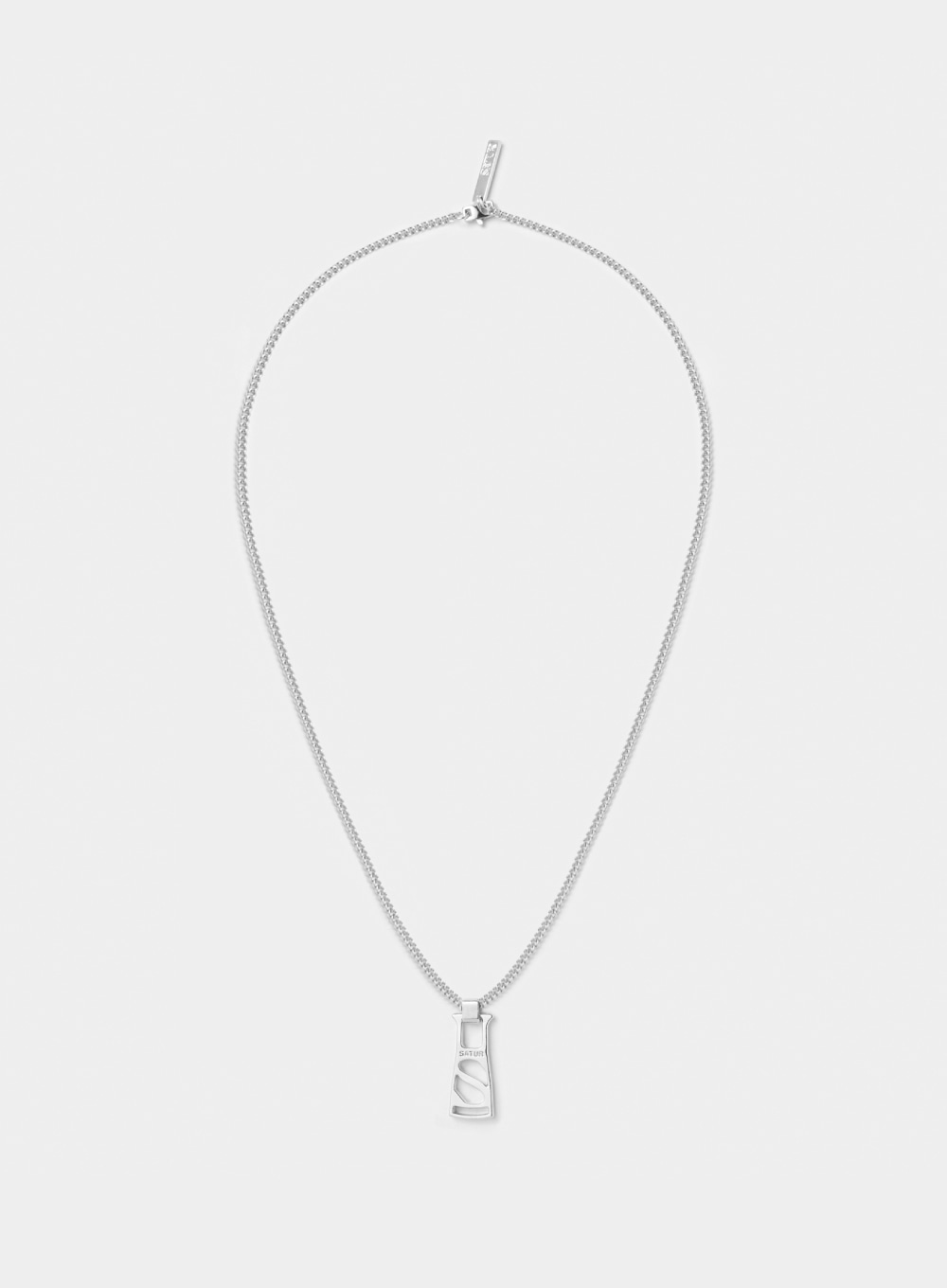 Satur Zipper Puller Pendant Necklace