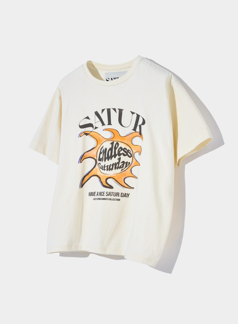 [3월 31일 예약배송]Sun Retro Graphic T-shirts - Retro Ivory