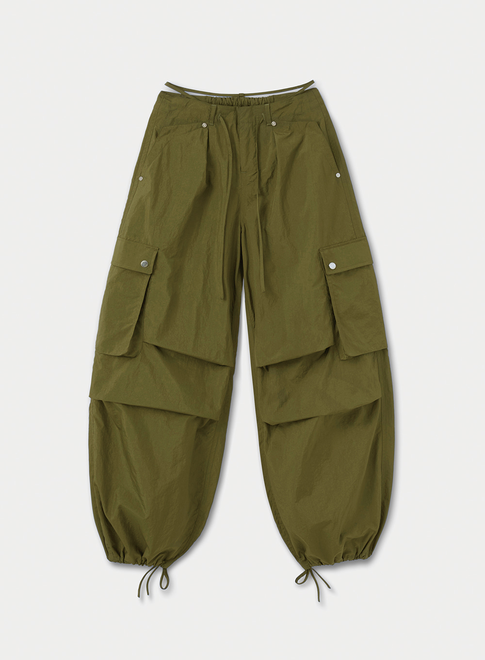 [Piscess X Satur Woman]Ete Parachute Pants - Olive Khaki