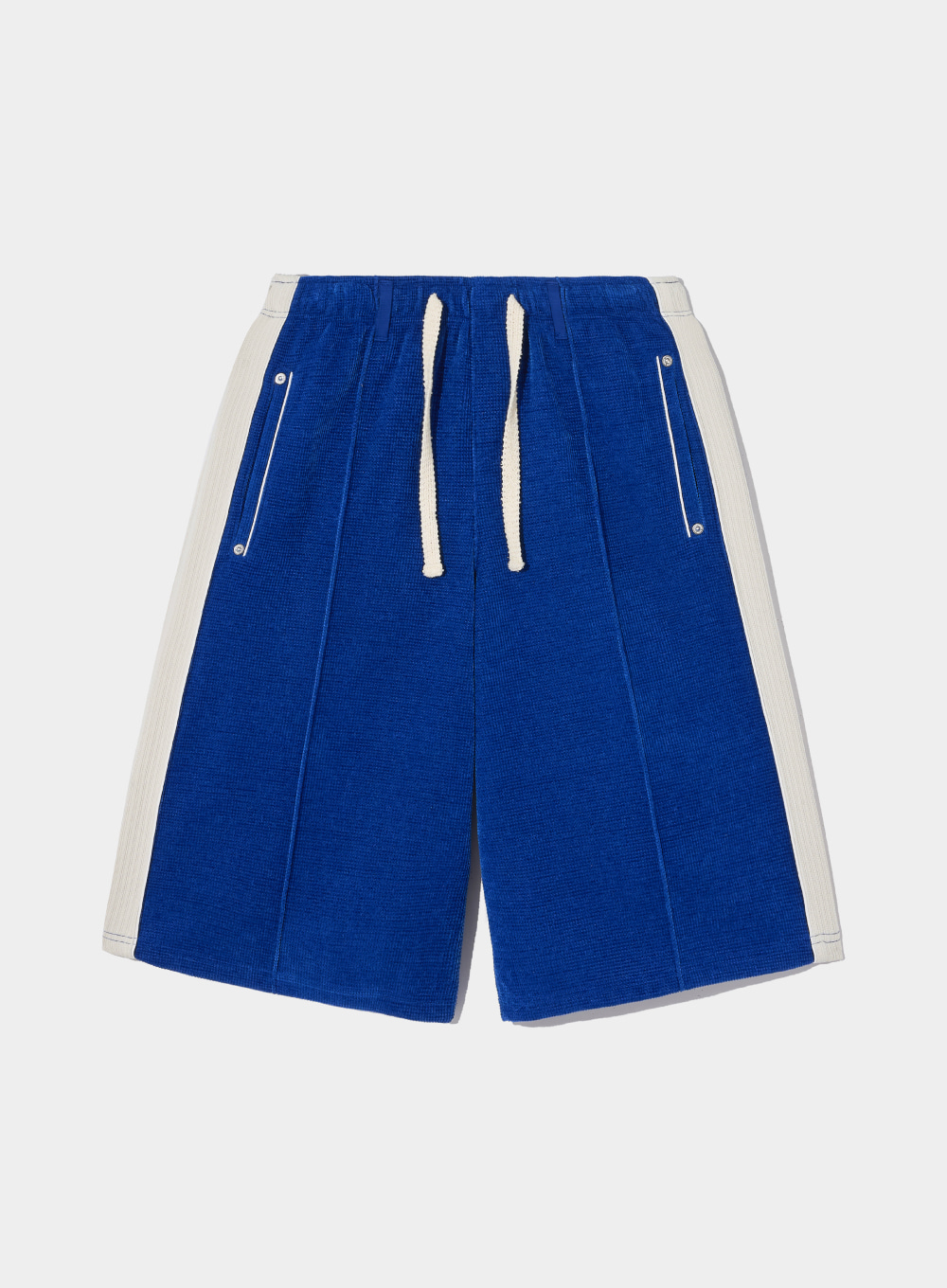 [2월 5일 예약배송]Hazen Velour Bermuda Pants - Resort Blue