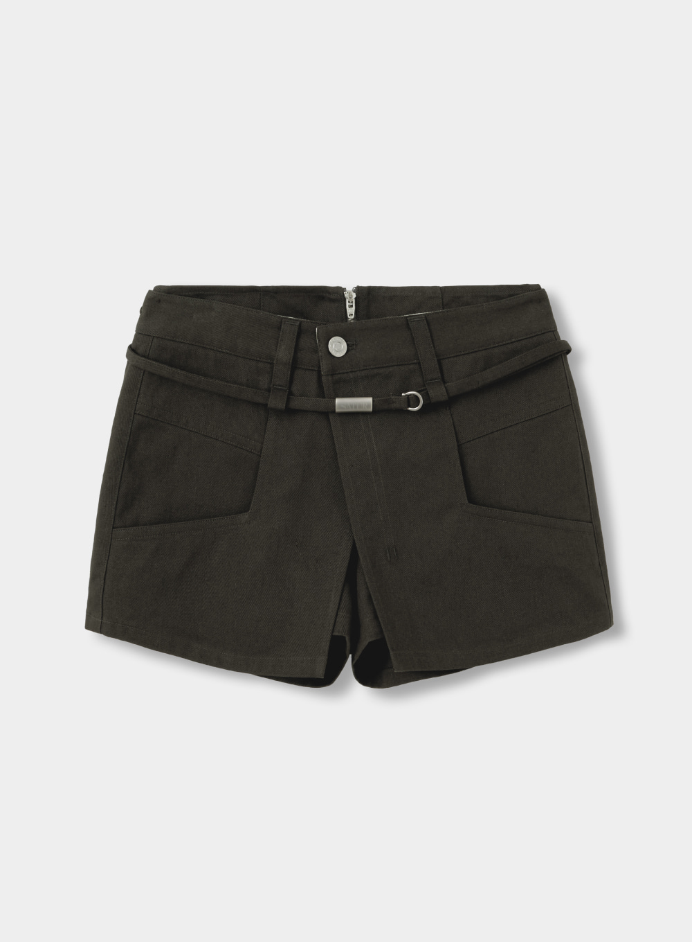 [2월 5일 예약배송]Pitton Cotton Skirt Pants - Shadow Chacoal