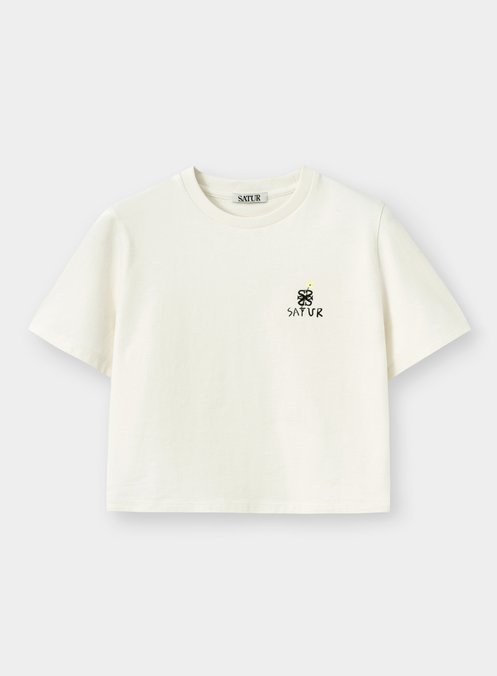 Odeur Crop T-Shirts - Daisy Cream