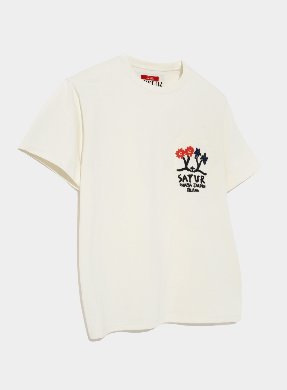 [세터X헤르시] 구아타 자르댕 : 플레르 반팔 티셔츠 리조트 아이보리