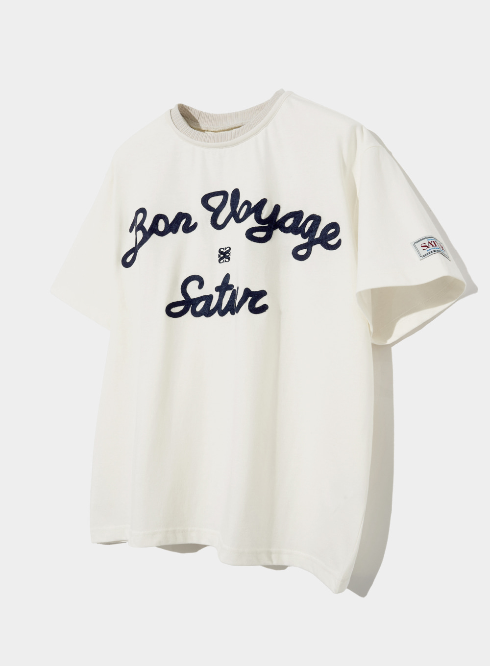 Satur Logo Voyage T-Shirt - Resort Ivory