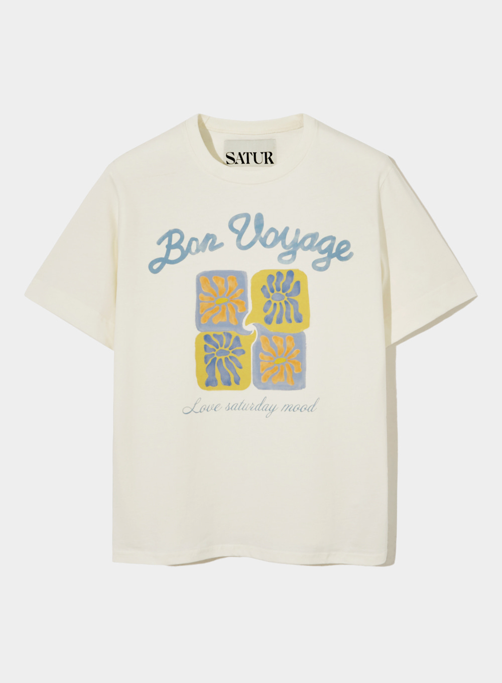 Water Color Voyage Graphic T-Shirts - Cream