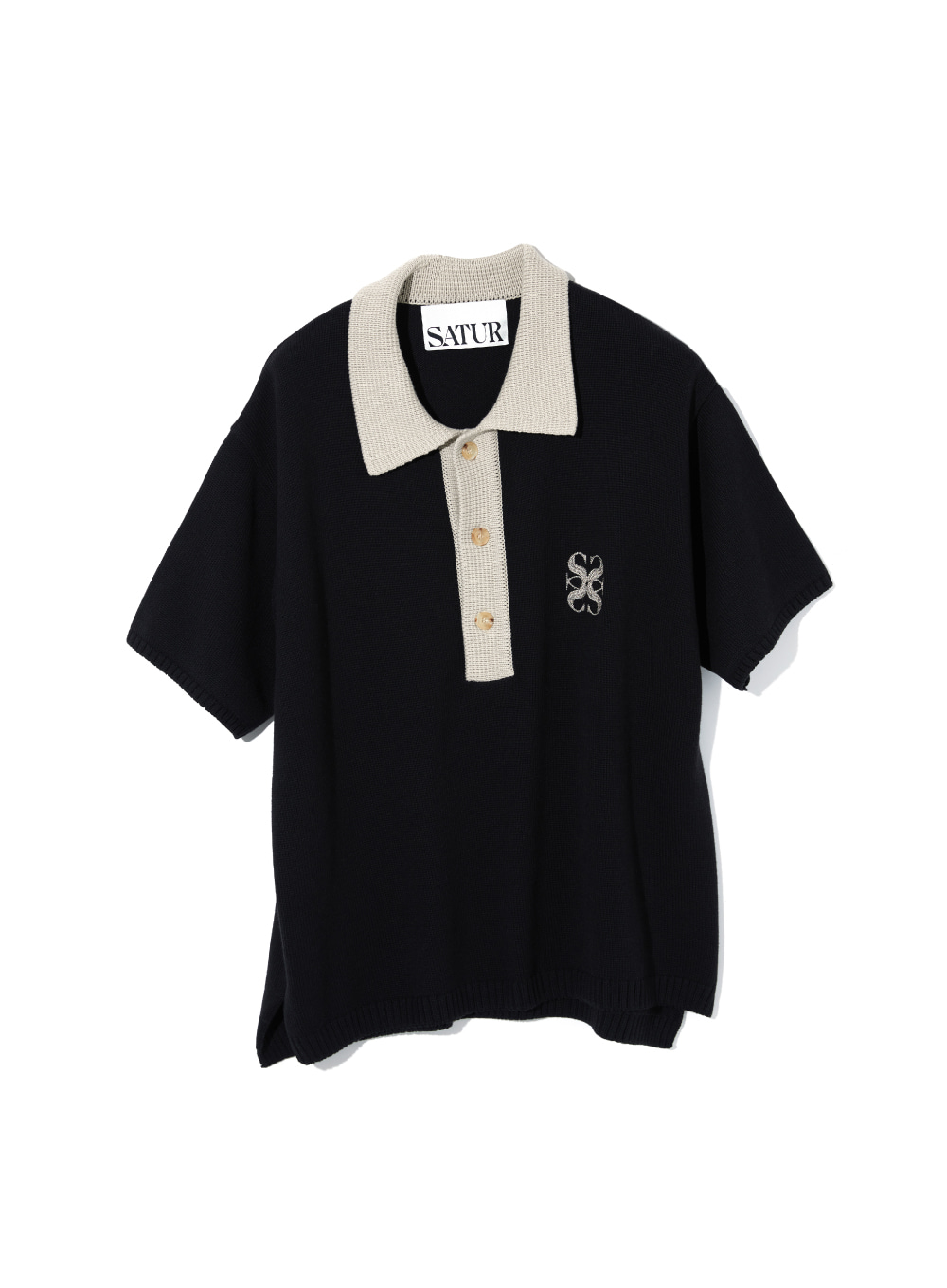 Napoli Soft Cotton Polo Knit - Resort Black