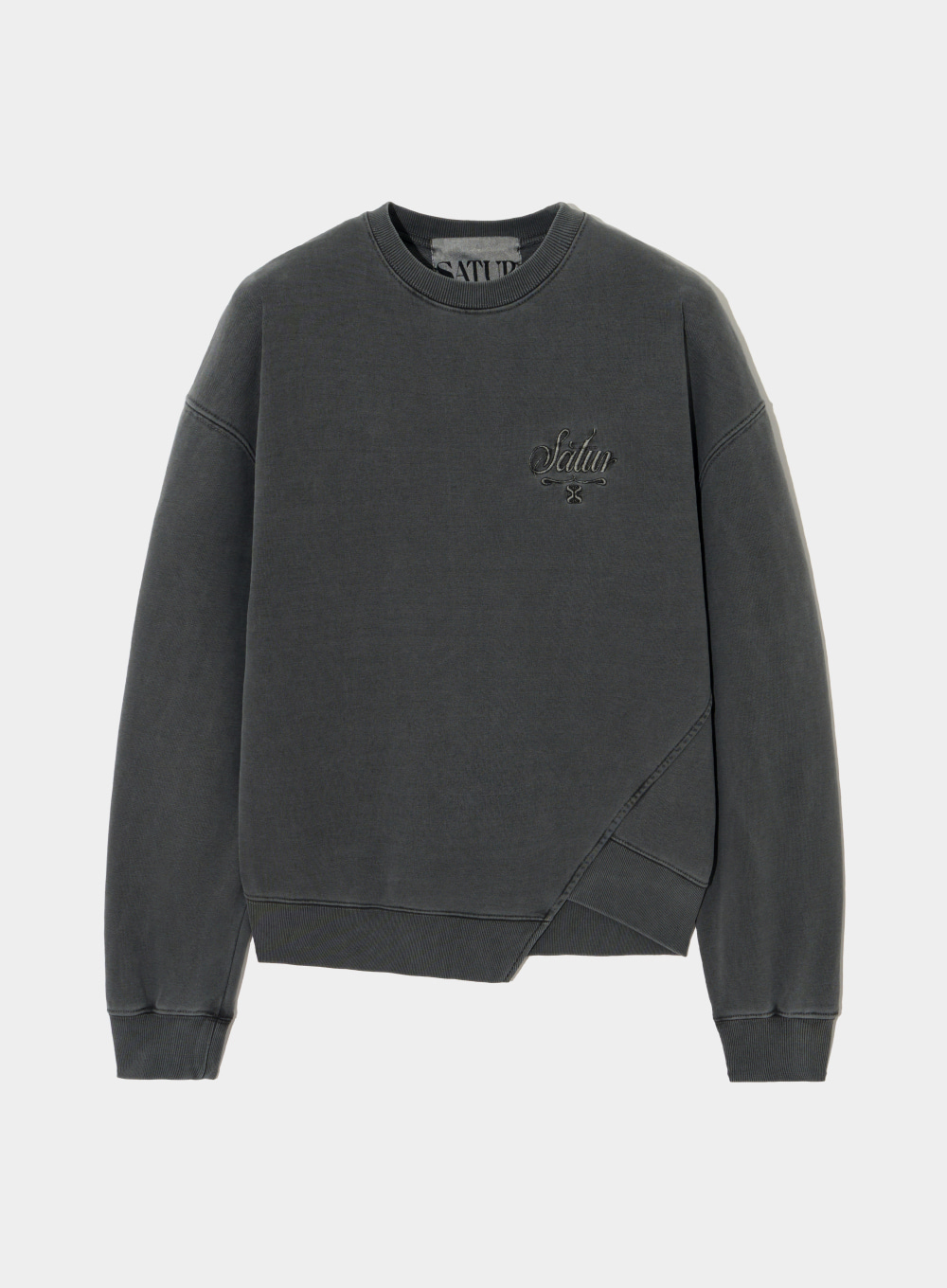 Dublin Unbalanced Sweatshirts - Pigment Charcoal