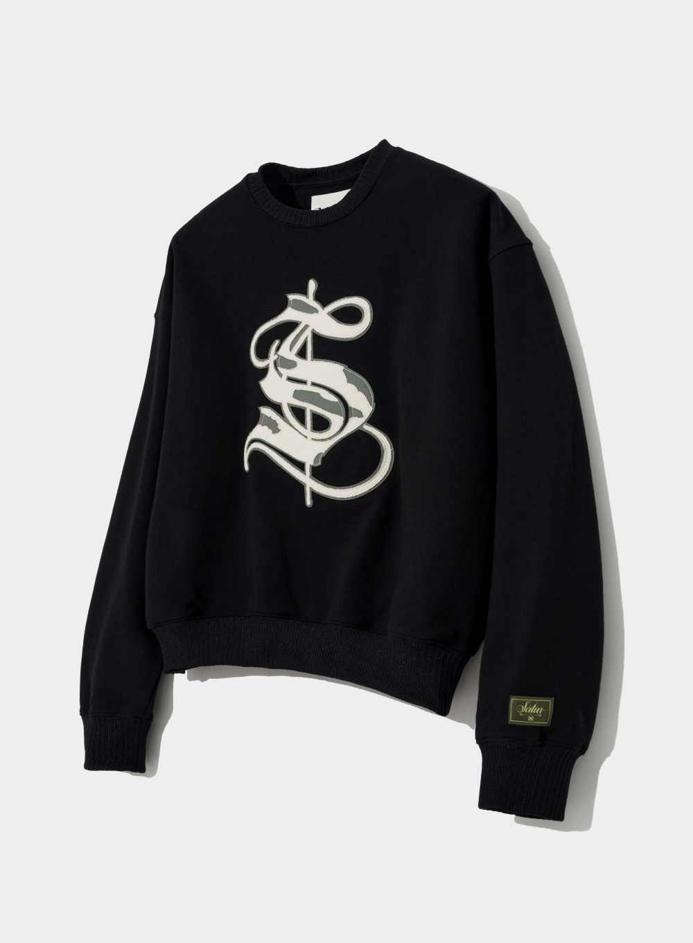 Casual Heritage Applique Sweatshirts - Resort Black