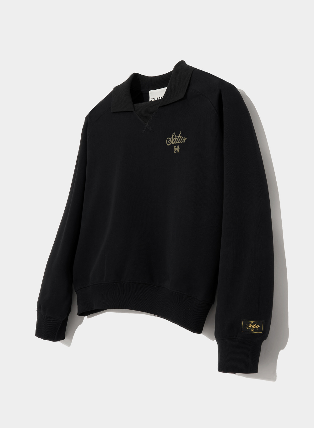 Lausanne V-Neck Collar Sweatshirts - Classic Black