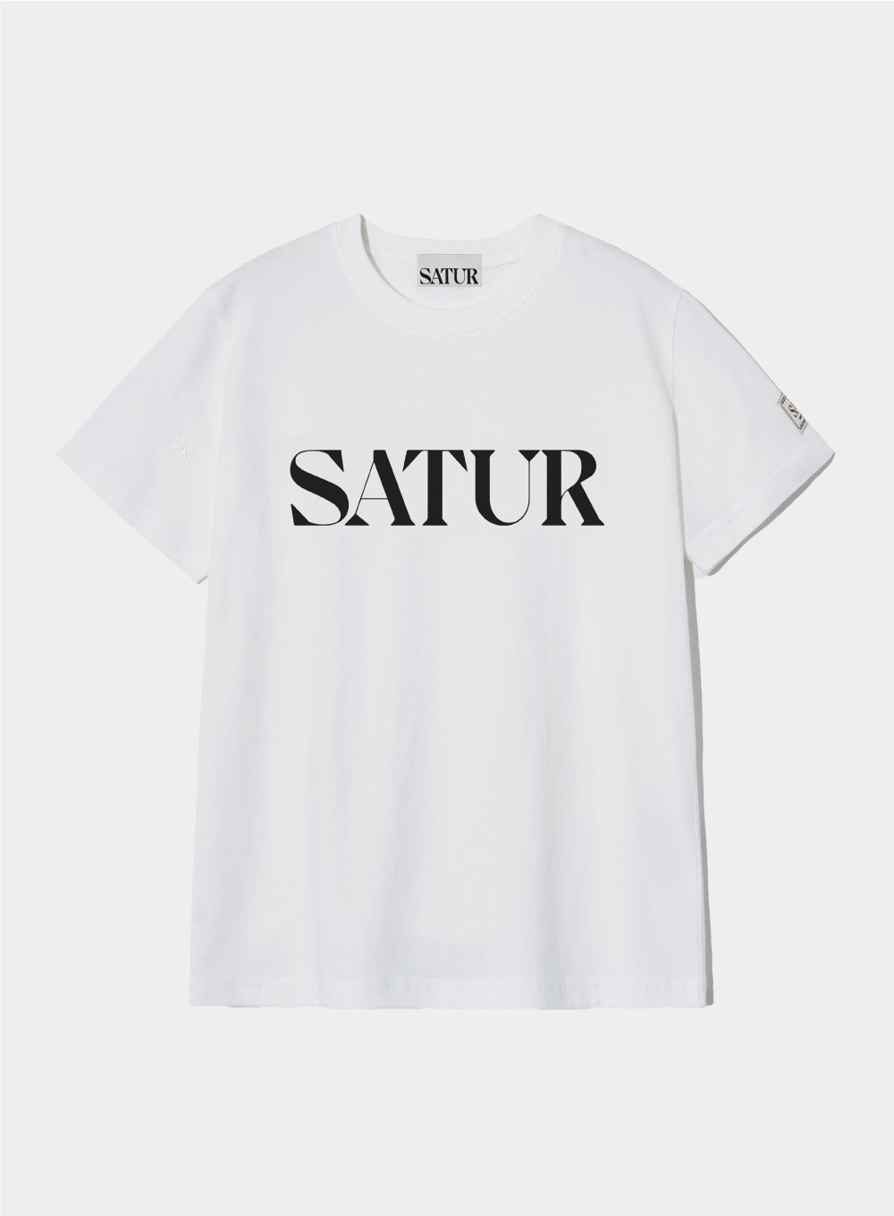 (W) Classic Letter logo T-shirts - Clean White
