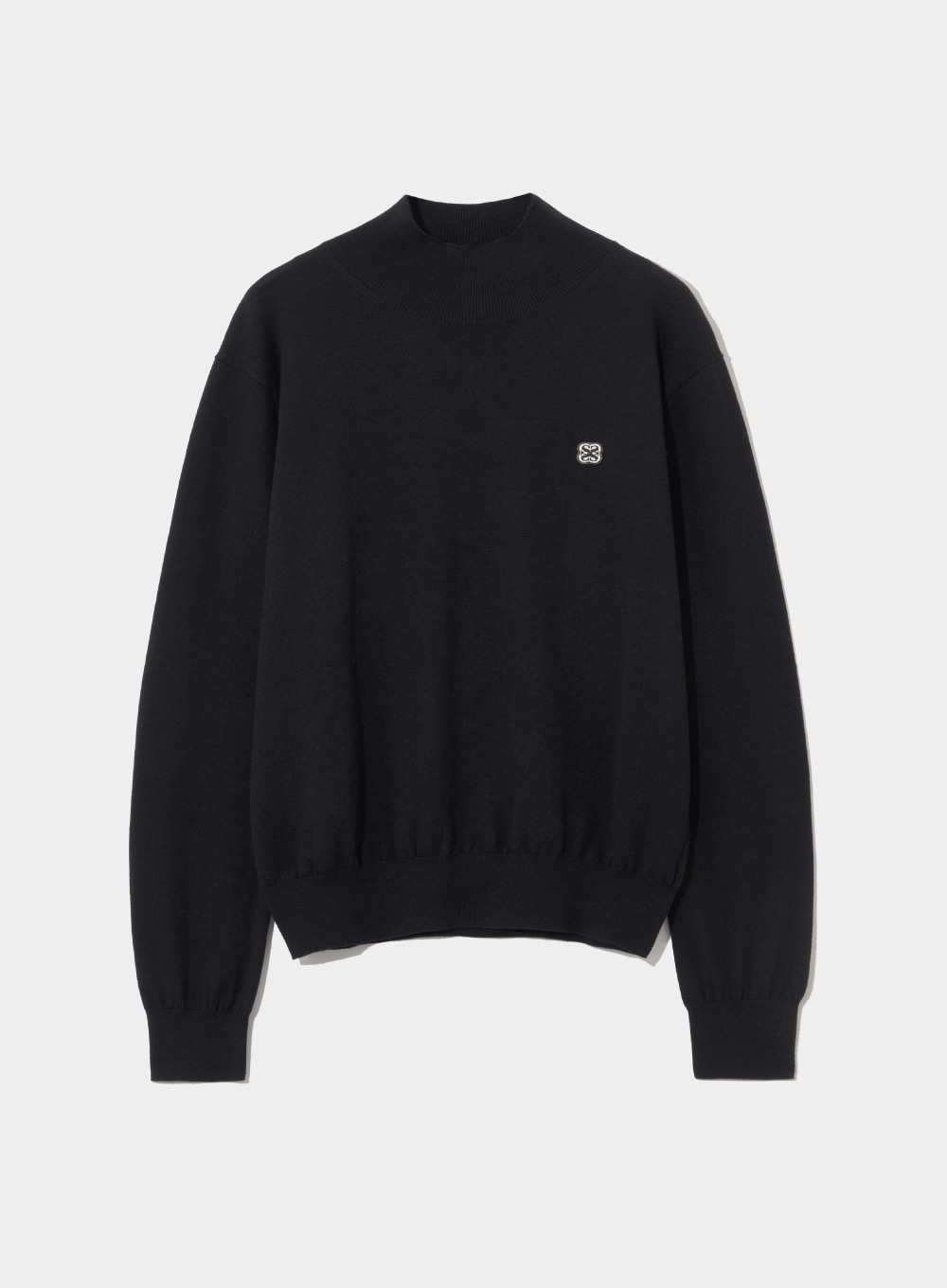 All Day Satur Basic Turtle Neck Knit - Classic Black