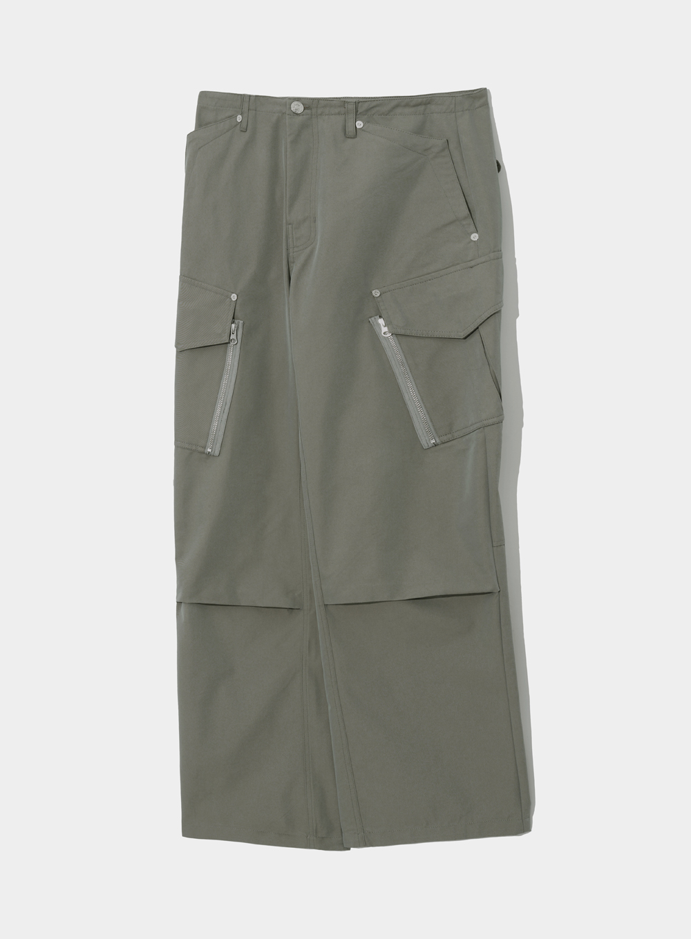Torino Zip Cargo Pants - Mud Khaki