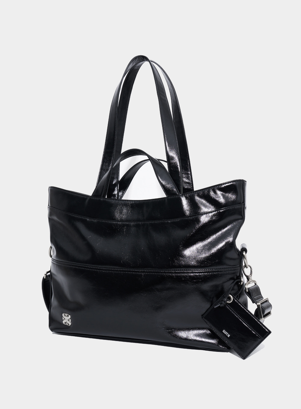Nuoro 3-Way Middle Bag - Glossy Black