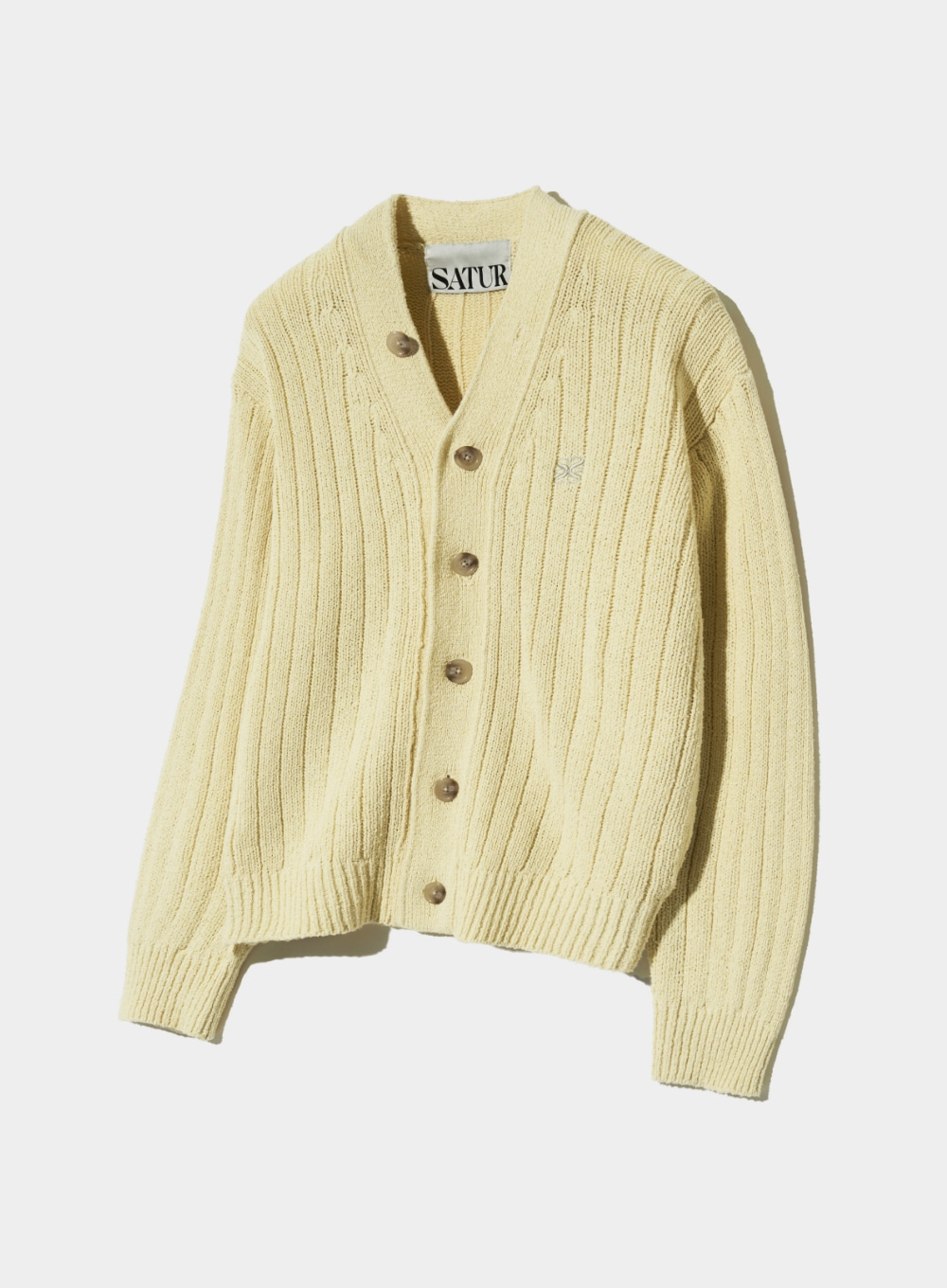 Faro Over Size Boucle Cardigan - Butter Cream