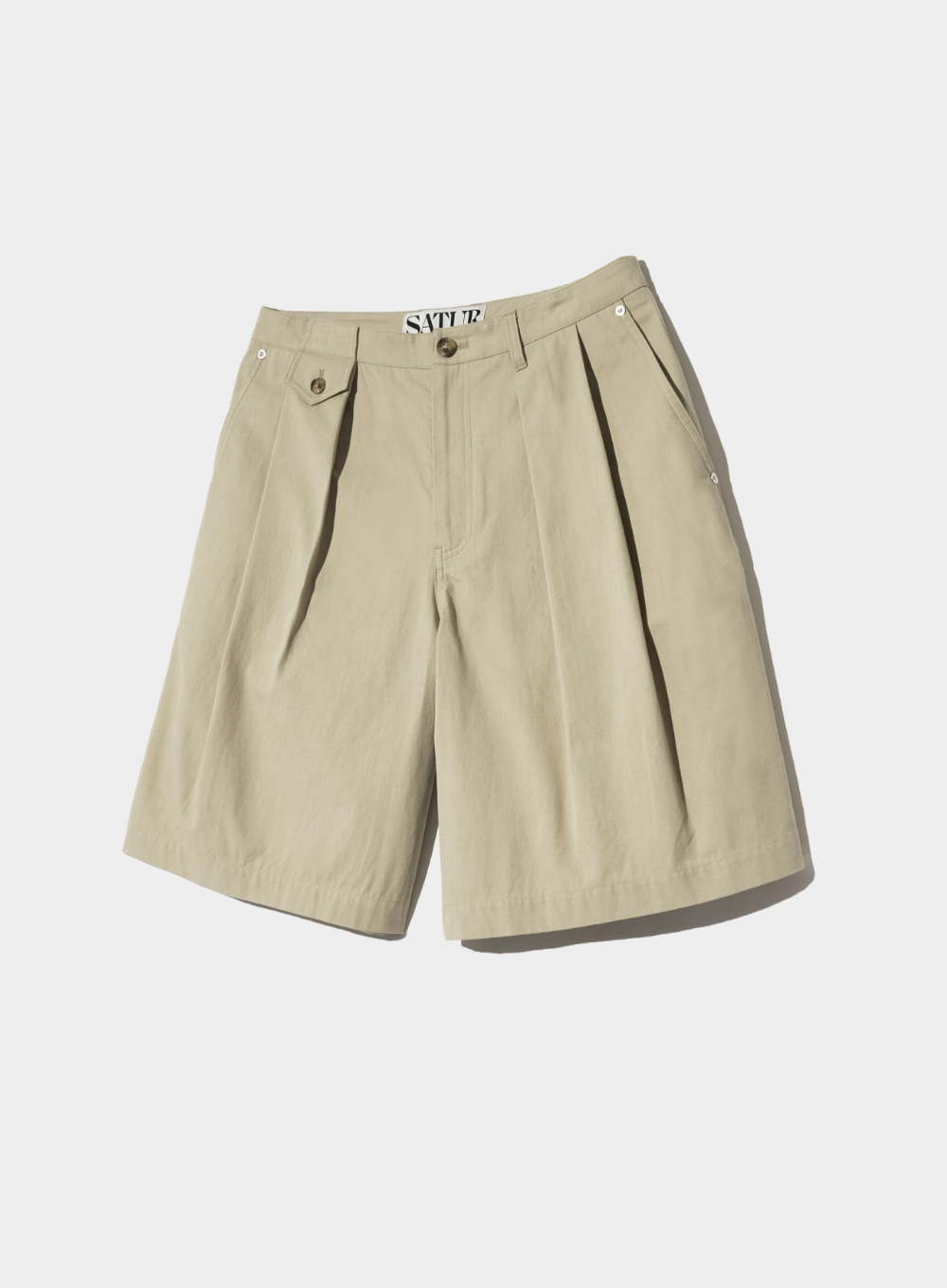 Bled Cotton Chino Half Pants - Sand Beige