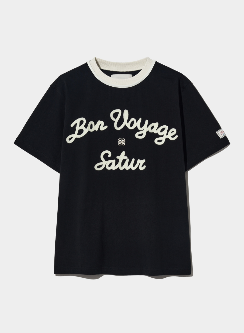 Satur Logo Voyage T-Shirts - Classic Black