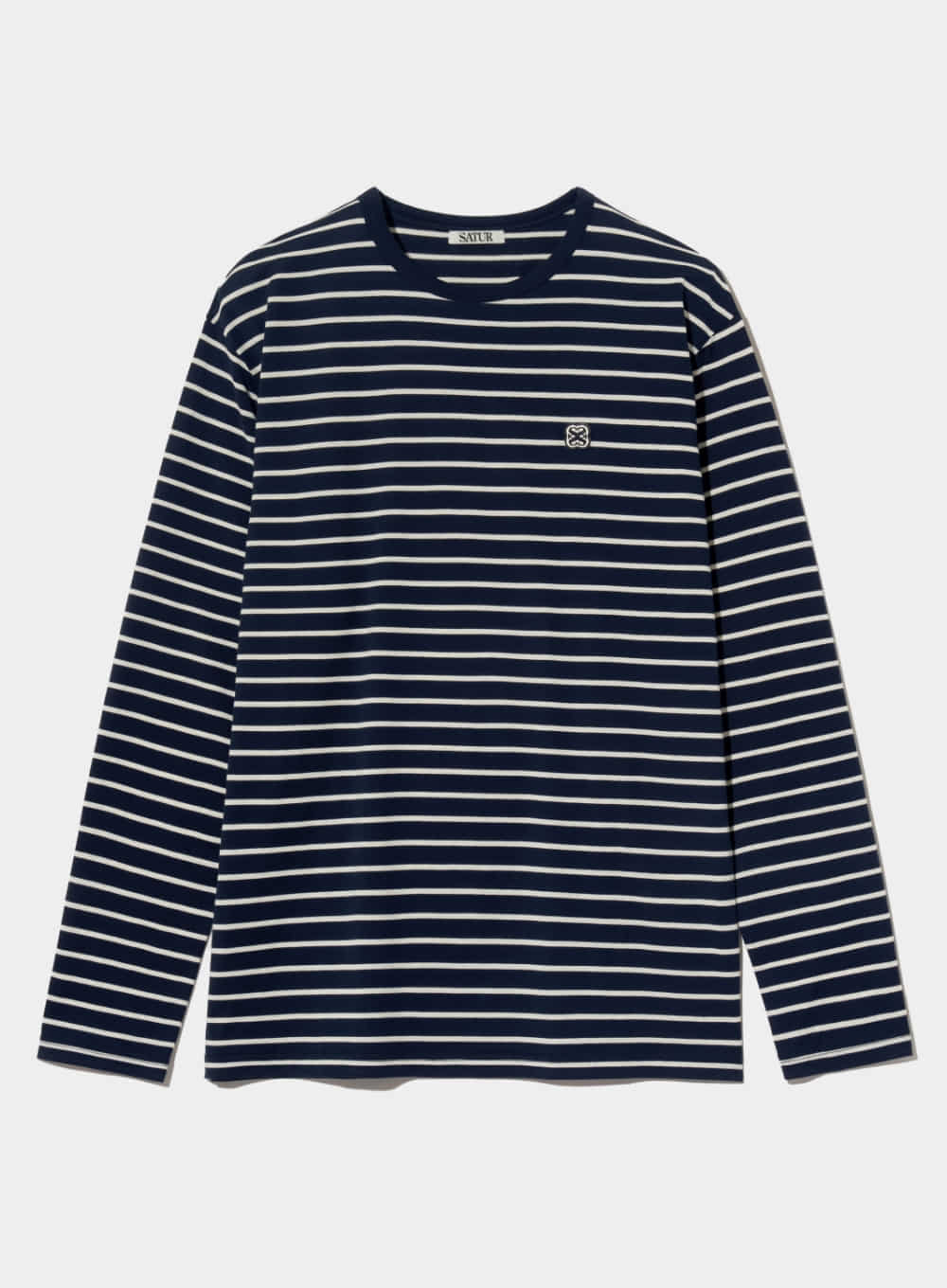 All Day Cotton Stripe Long Sleeve - Classic Navy