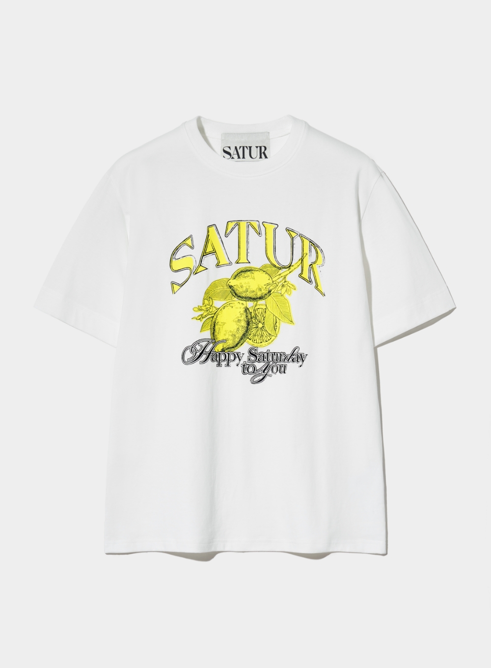 Citron Summer Graphic T-Shirt - Saturday White