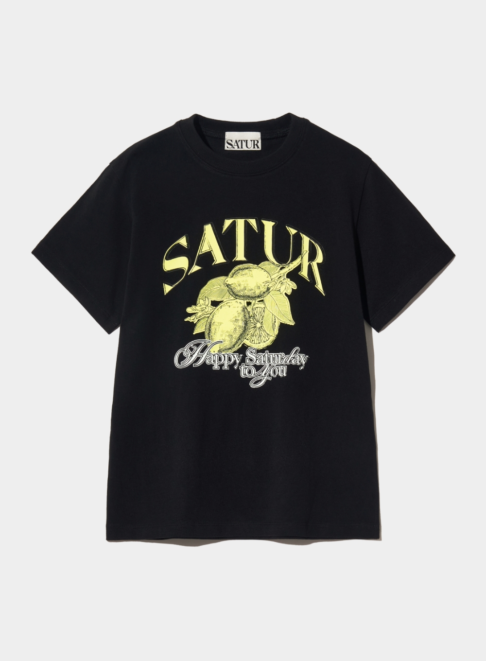 [6월 17일 예약배송] (W) Citron Summer Graphic T-Shirt - Classic Black