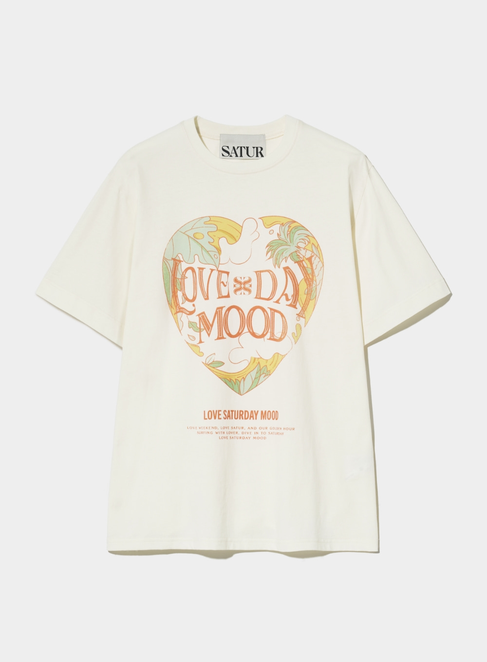 Love Day Mood Ocean Graphic T-Shirt - Tropical Cream