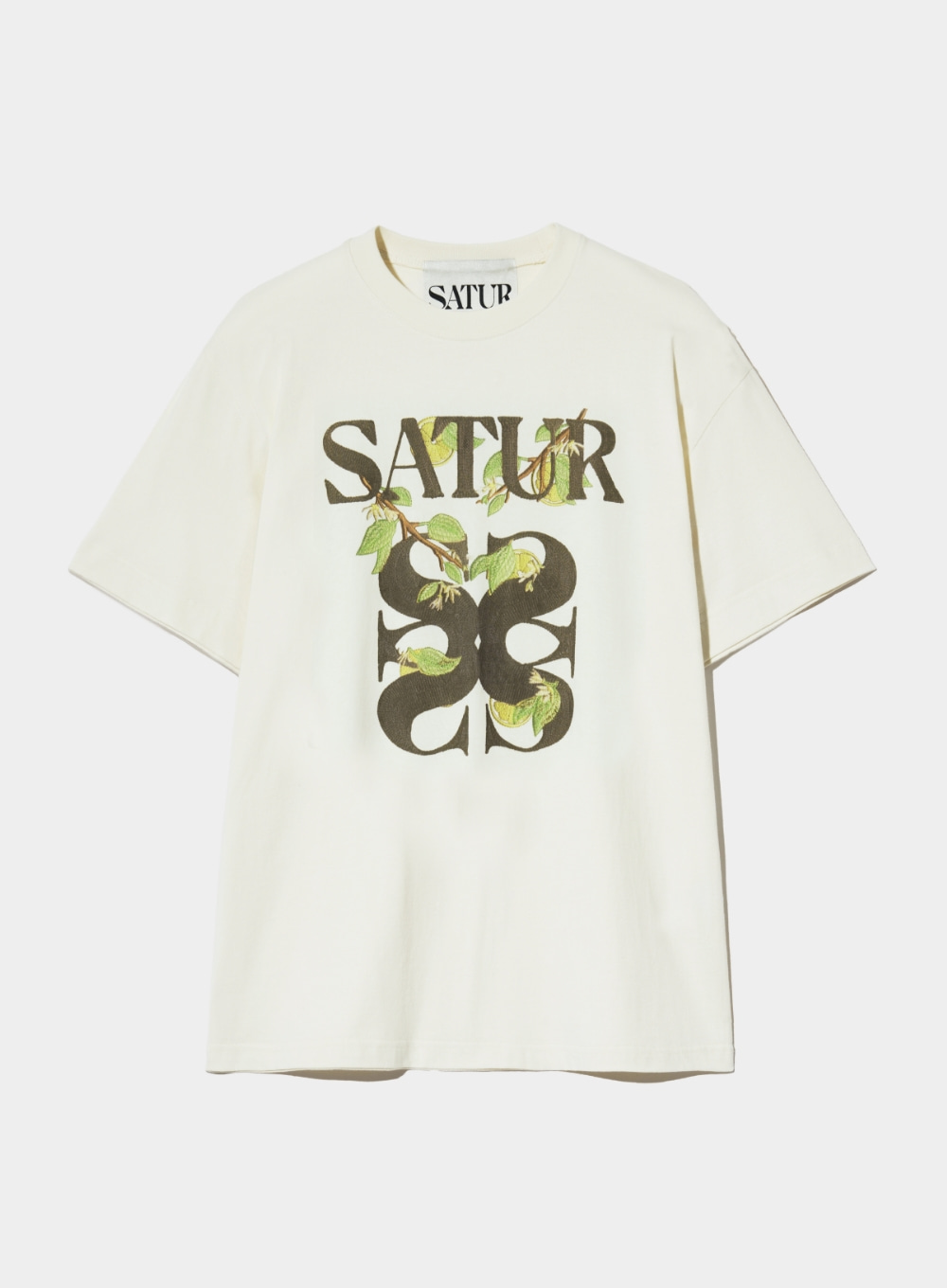 Apero Leaf Graphic T-Shirt - Resort Ivory