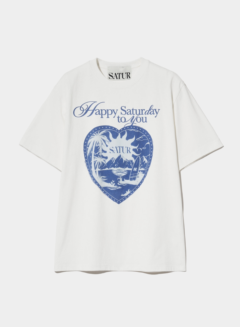 Sunrise in Heart Graphic T-Shirt - Clean White