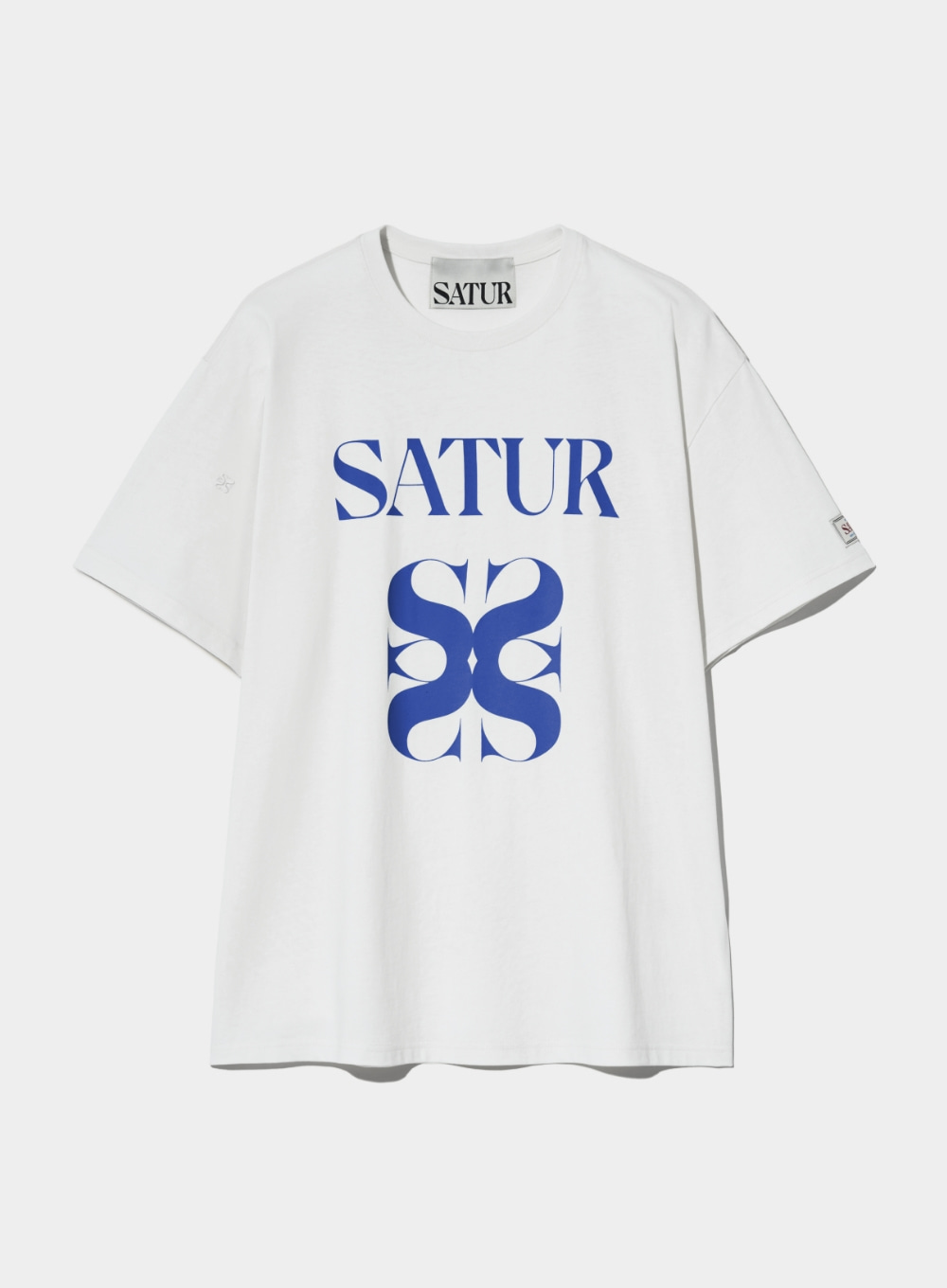 Satur All Day T-Shirt - White Blue